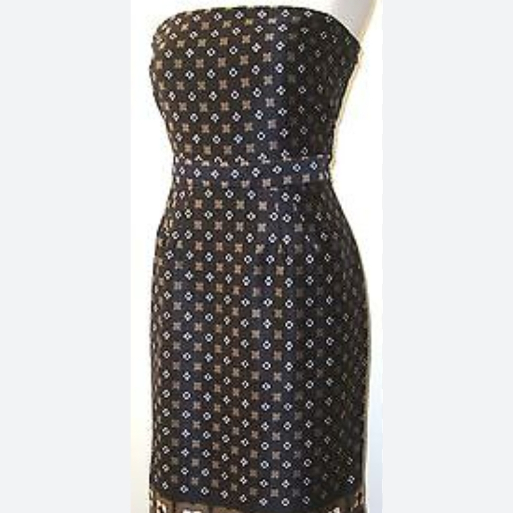 Banana Republic Elegant Black Strapless Dress
